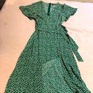 Flutter sleeve floral sundress